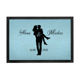 Fußmatte - Hochzeitspaar mit Namen- Personalisiertes Hochzeitsgeschenk