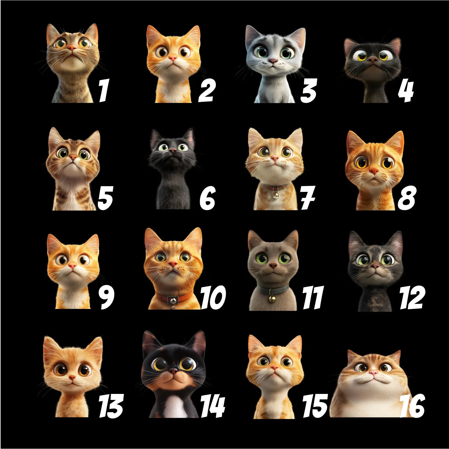 Fußmatte Katzen planen Flucht