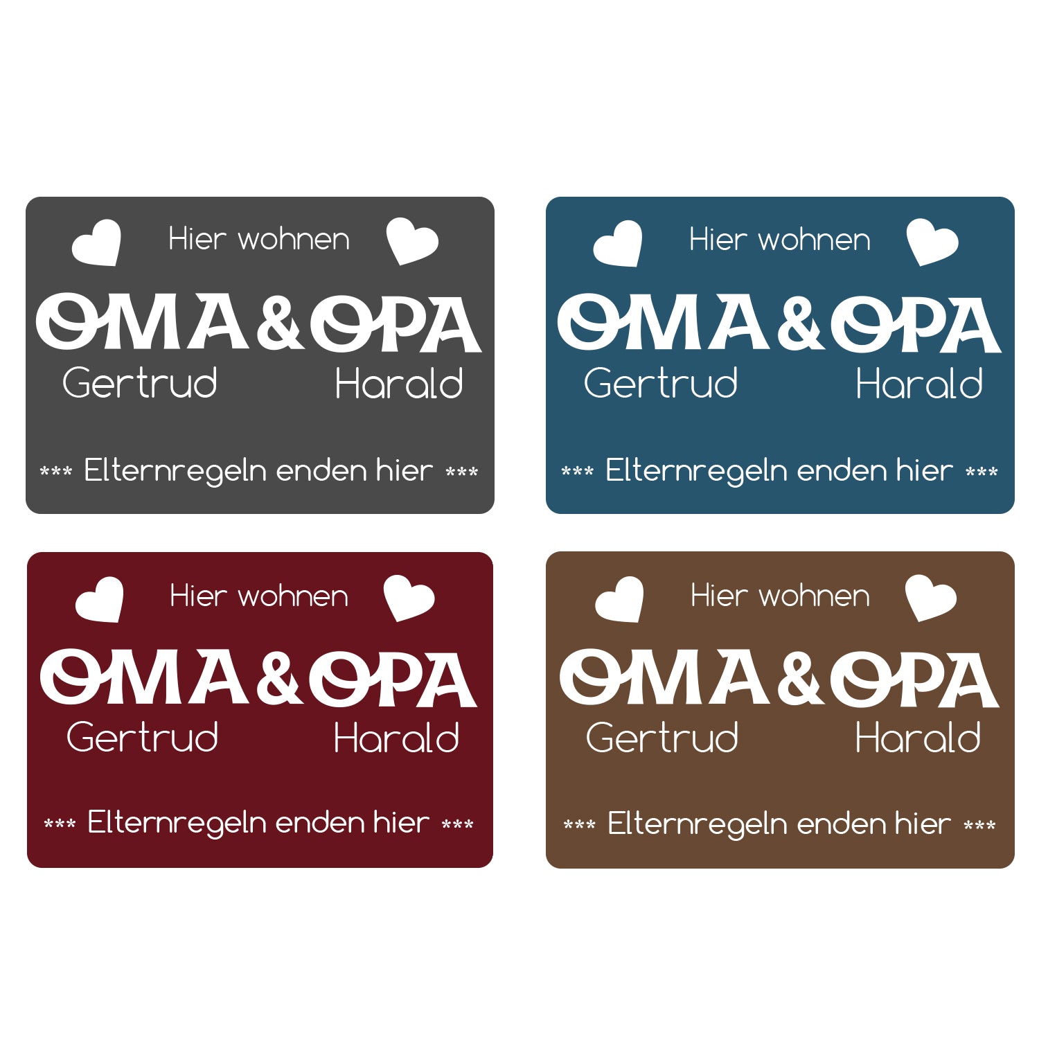 Fußmatte Elternregeln