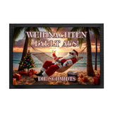 Fußmatte - Weihnachten fällt aus mit Wunschname