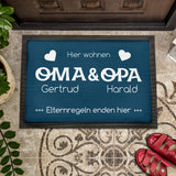 Fußmatte Elternregeln