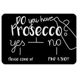 Fußmatte Prosecco 40x60 ohne Rand