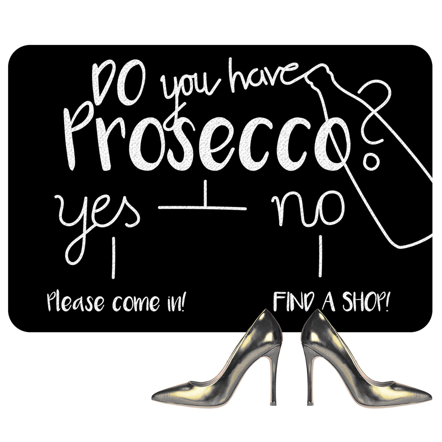 Fußmatte Prosecco