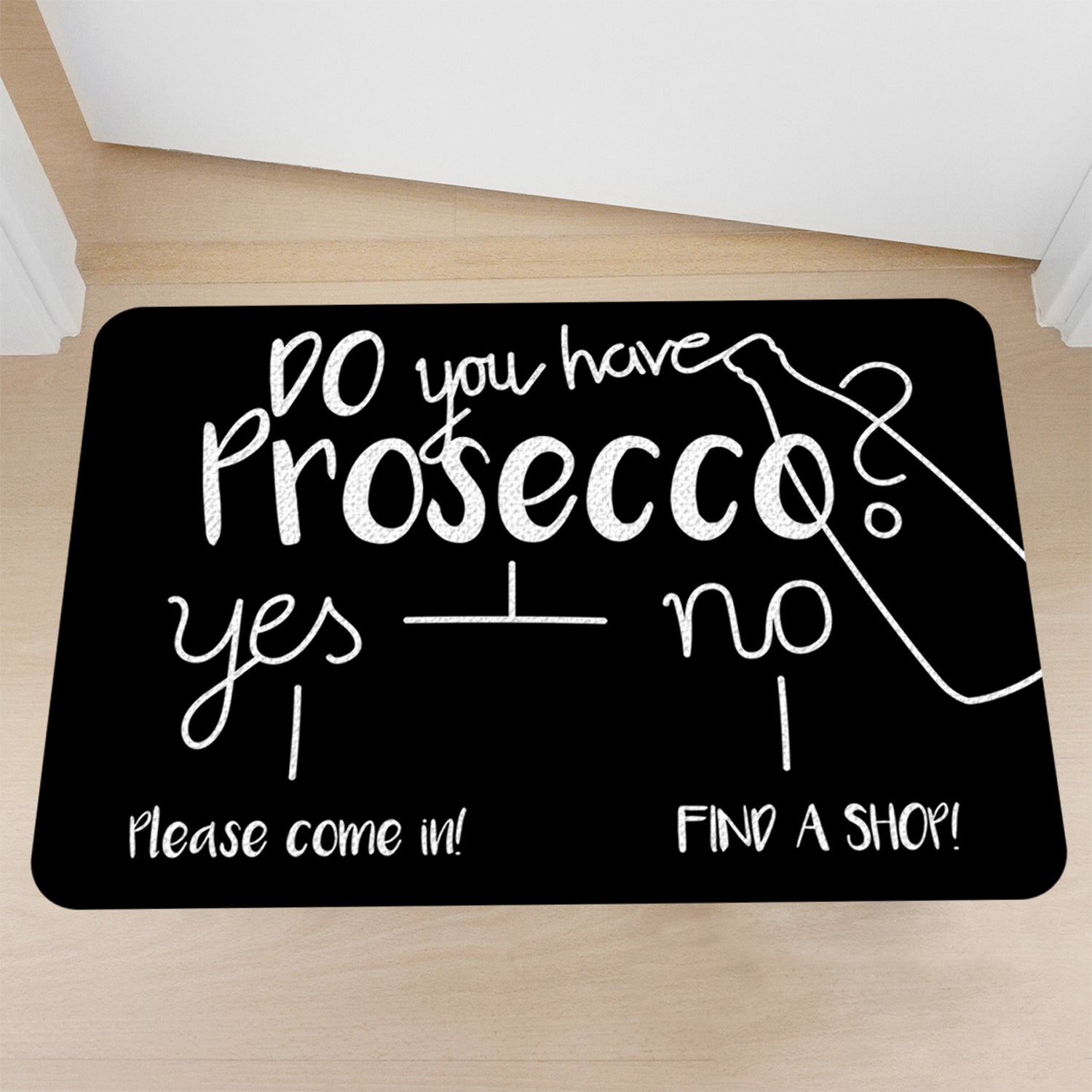 Fußmatte Prosecco