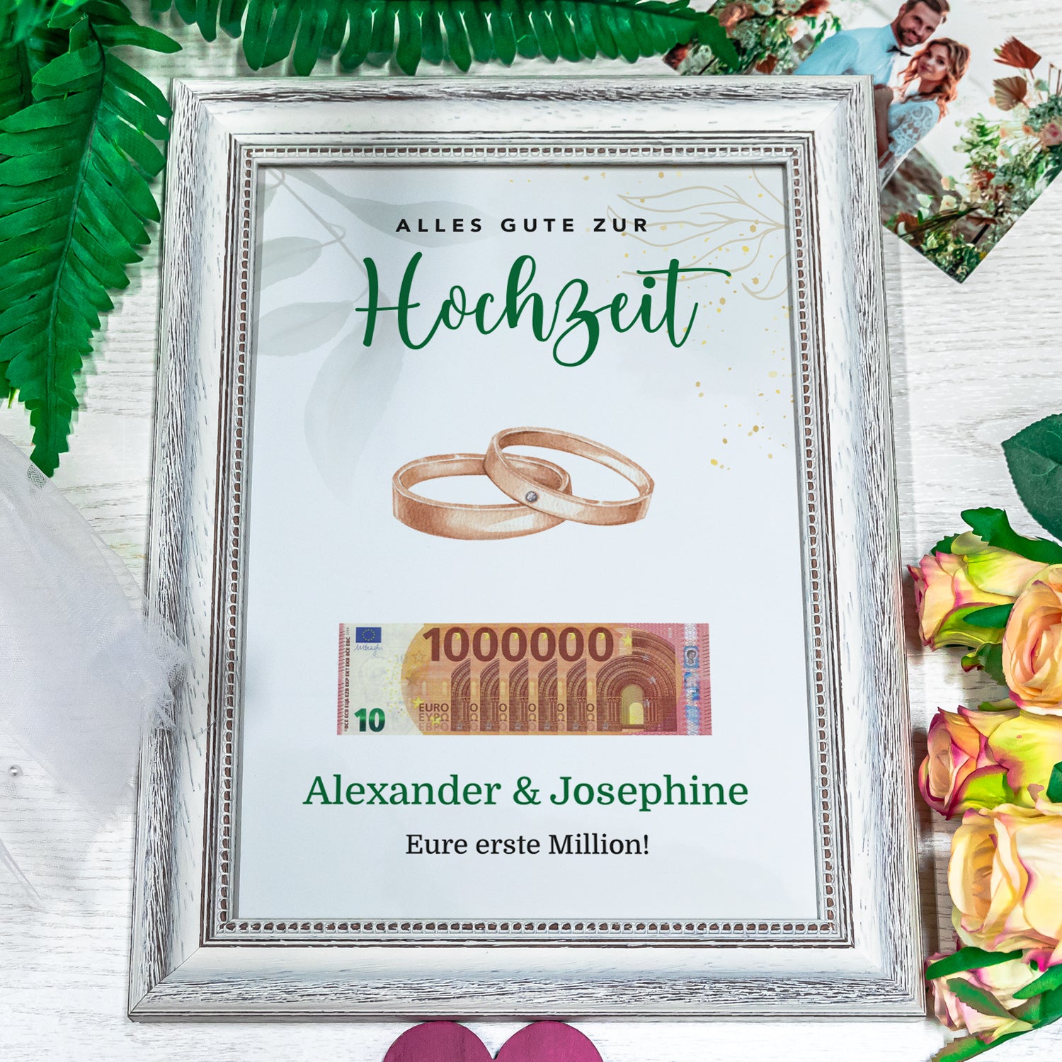 Geldgeschenk zur Hochzeit - Eure erste Million