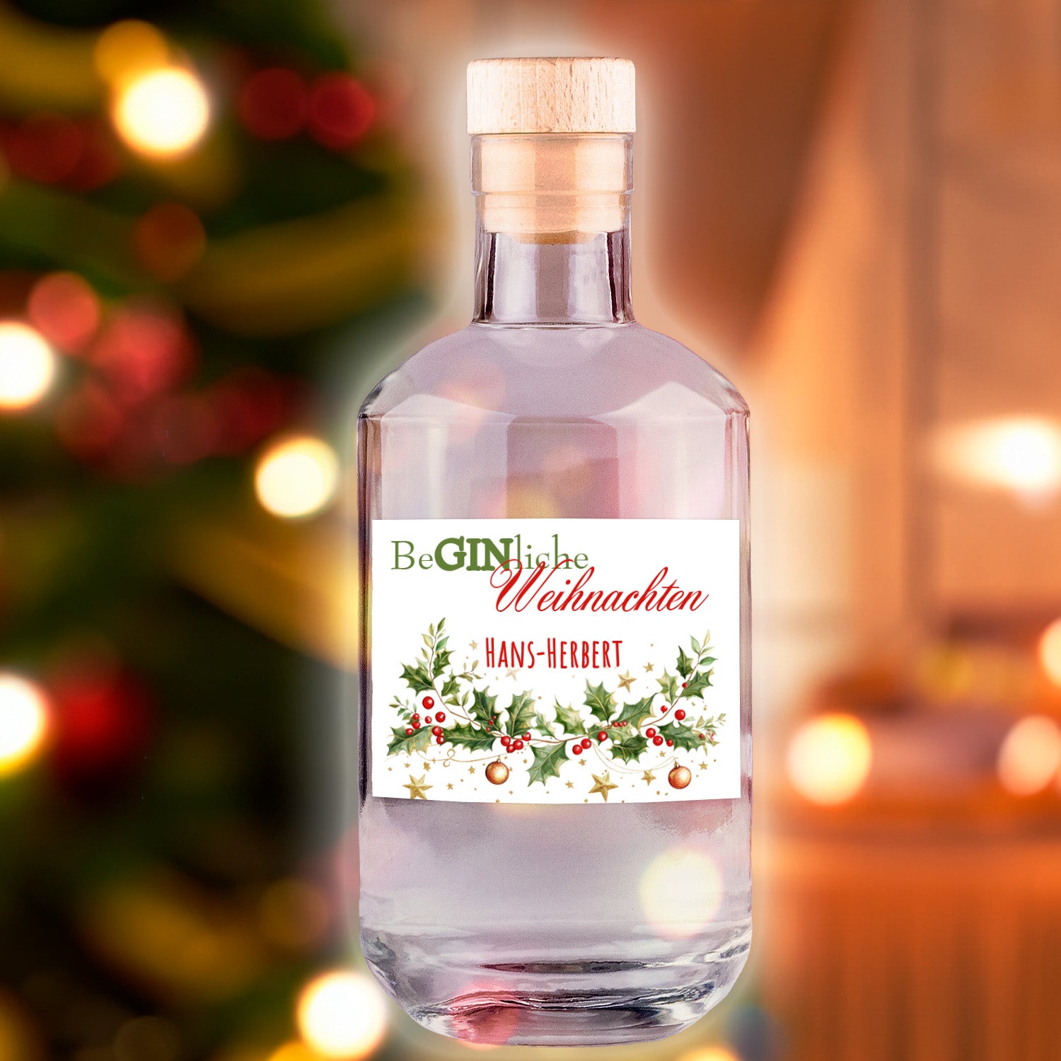 Gin Flasche - BeGINliche Weihnachten