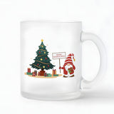 Glühweintasse aus Glas mit Wichtelmotiv