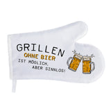 Grillhandschuh mit Spruch