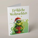 Lustige Grußkarte zu Weihnachten