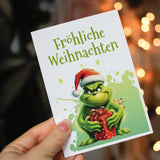 Lustige Grußkarte zu Weihnachten