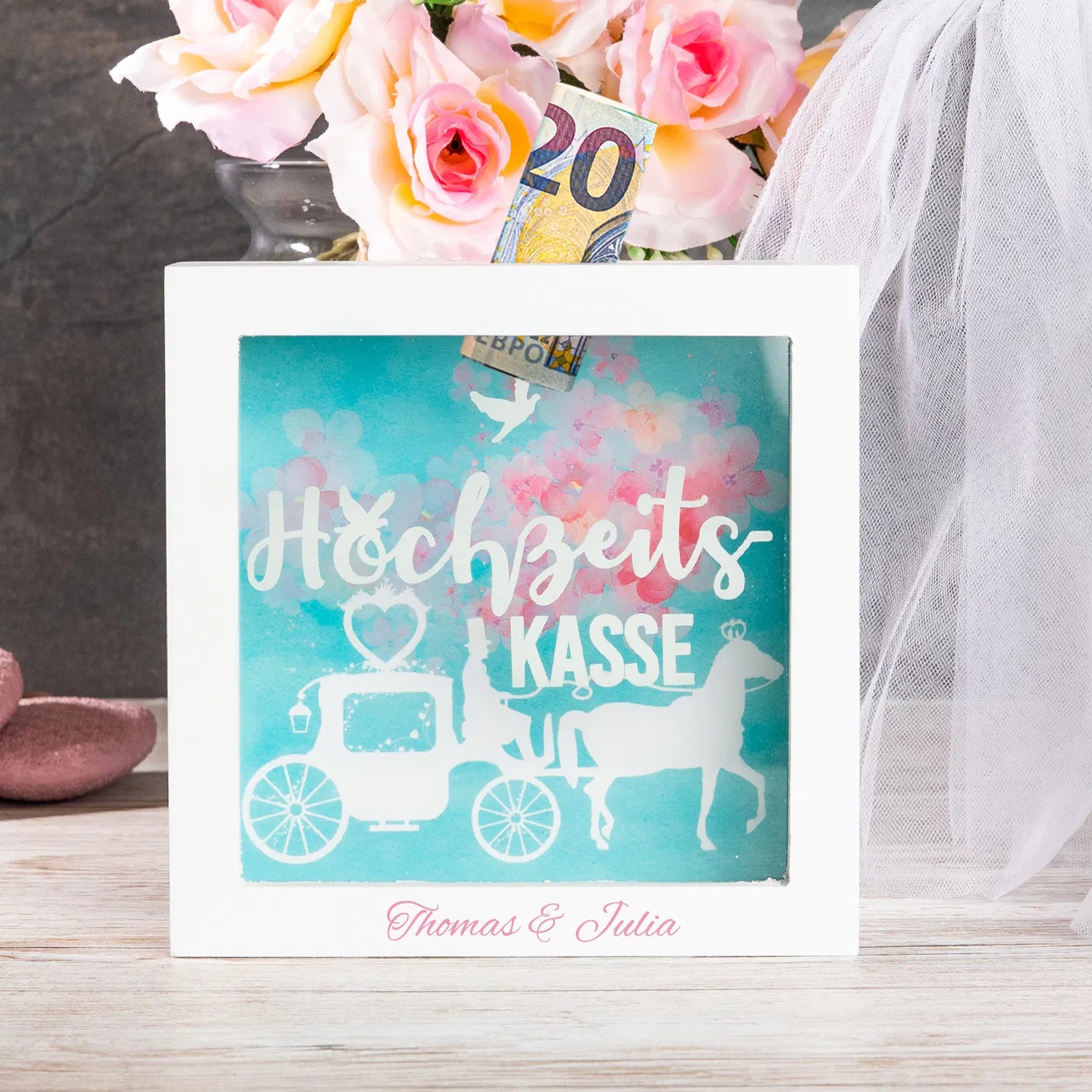 3D Bilderrahmen - Hochzeitskasse