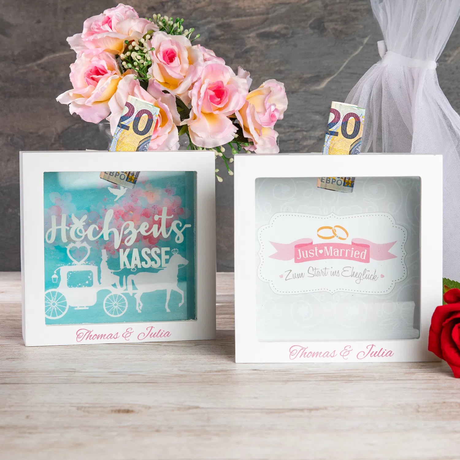 3D Bilderrahmen - Hochzeitskasse
