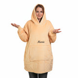 Kapuzendecke - Hoodie Decke mit Wunschname