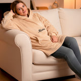 Kapuzendecke - Hoodie Decke mit Wunschname