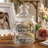 Keksglas zur Hochzeit mit Personalisierung