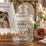 Keksglas zur Hochzeit mit Personalisierung