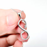 Halskette - Unendlichkeit aus Liebespfeil - 925er Silber