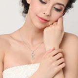 Halskette - Unendlichkeit aus Liebespfeil - 925er Silber