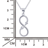 Halskette - Unendlichkeit aus Liebespfeil - 925er Silber