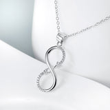 Halskette - Unendlichkeit aus Liebespfeil - 925er Silber