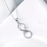 Halskette - Unendlichkeit aus Liebespfeil - 925er Silber