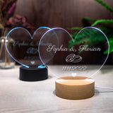LED-Herzleuchte zur Hochzeit