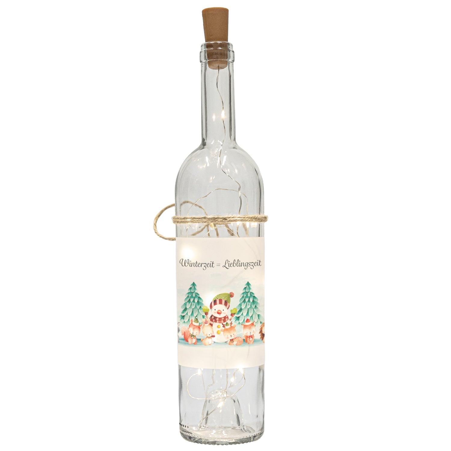 LED Flasche - Weihnachten