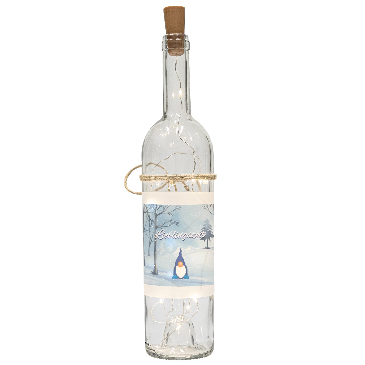 LED Flasche - Weihnachten