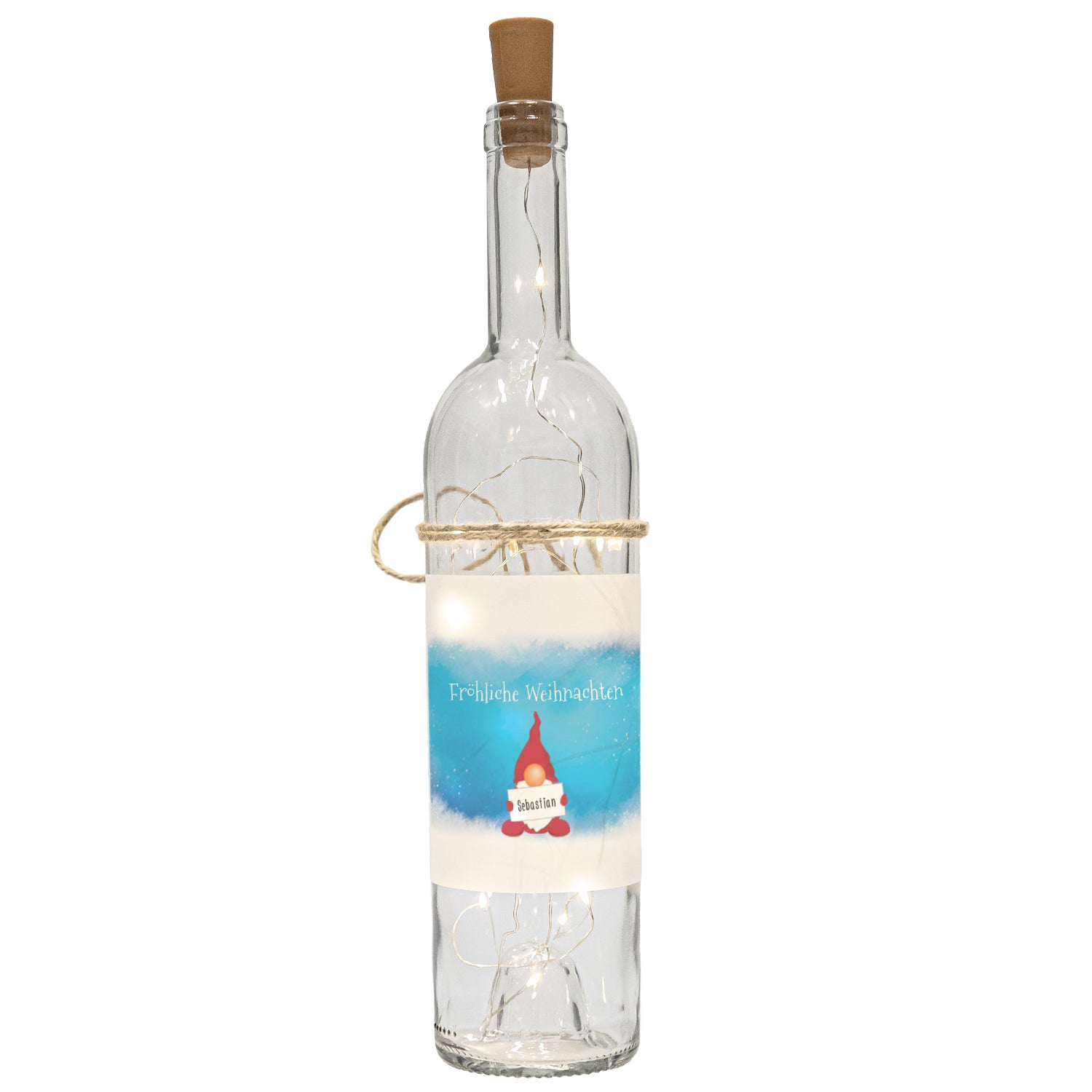 LED Flasche - Weihnachten