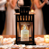 Laterne mit Gravur - Goldene Hochzeit