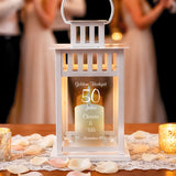 Laterne mit Gravur - Goldene Hochzeit