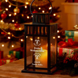 Weihnachtliche Laterne mit Personalisierung