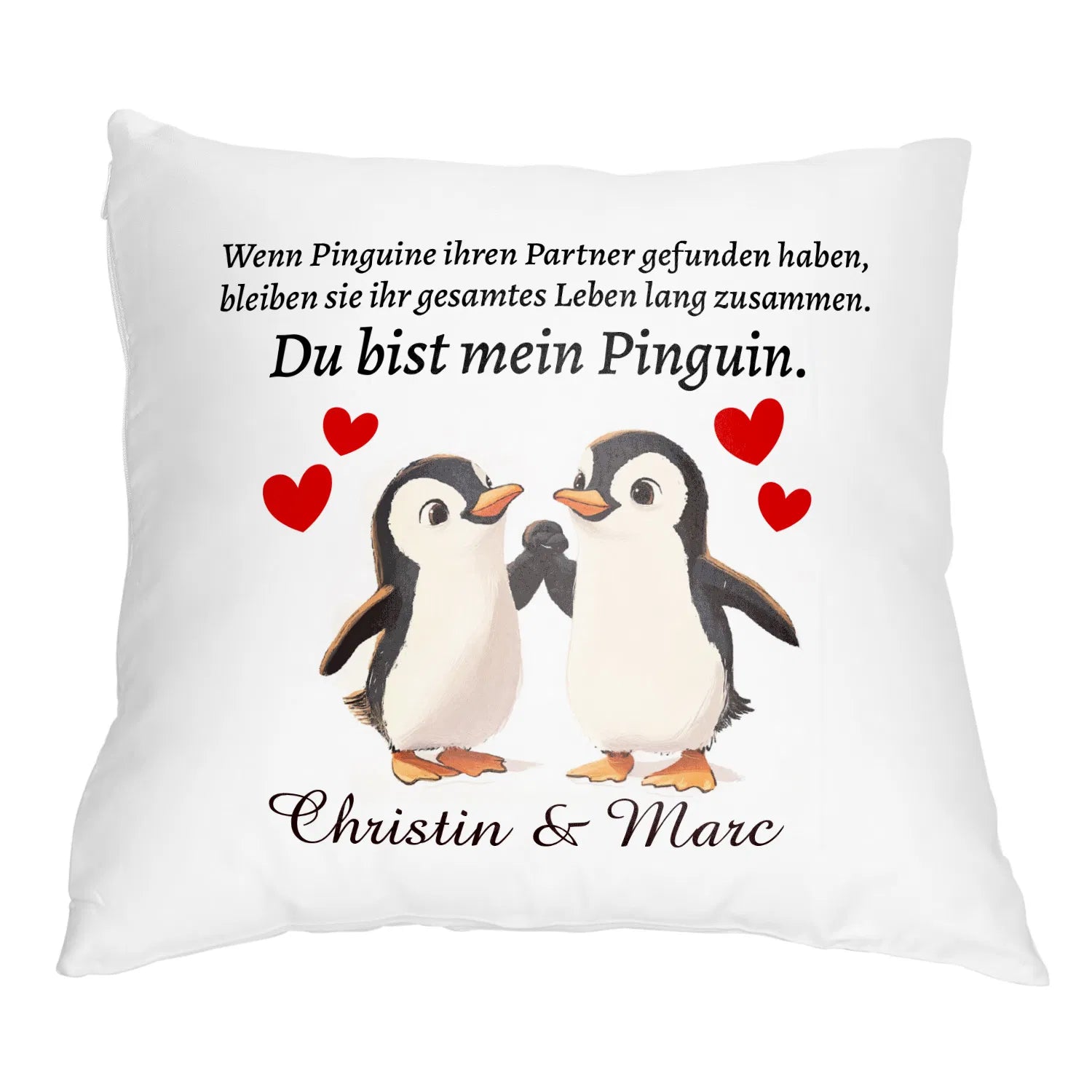 Kissen - Du bist mein Pinguin