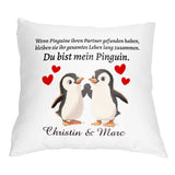 Kissen - Du bist mein Pinguin