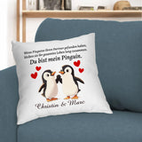 Kissen - Du bist mein Pinguin