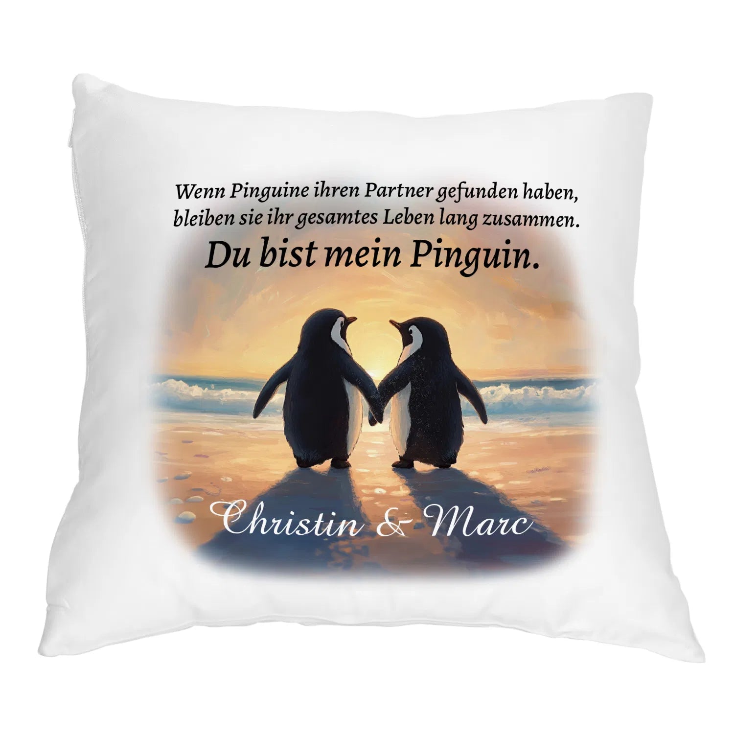 Kissen - Du bist mein Pinguin