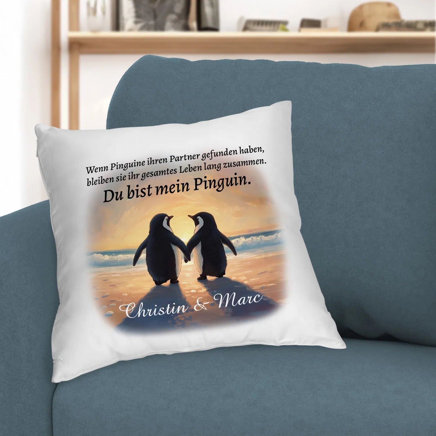 Kissen - Du bist mein Pinguin