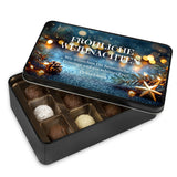 Personalisierte Pralinenbox zu Weihnachten (mit 4 Motivvarianten)