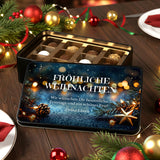 Personalisierte Pralinenbox zu Weihnachten (mit 4 Motivvarianten)