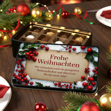 Personalisierte Pralinenbox zu Weihnachten (mit 4 Motivvarianten)