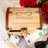 Schatztruhe zur Hochzeit mit Gravur
