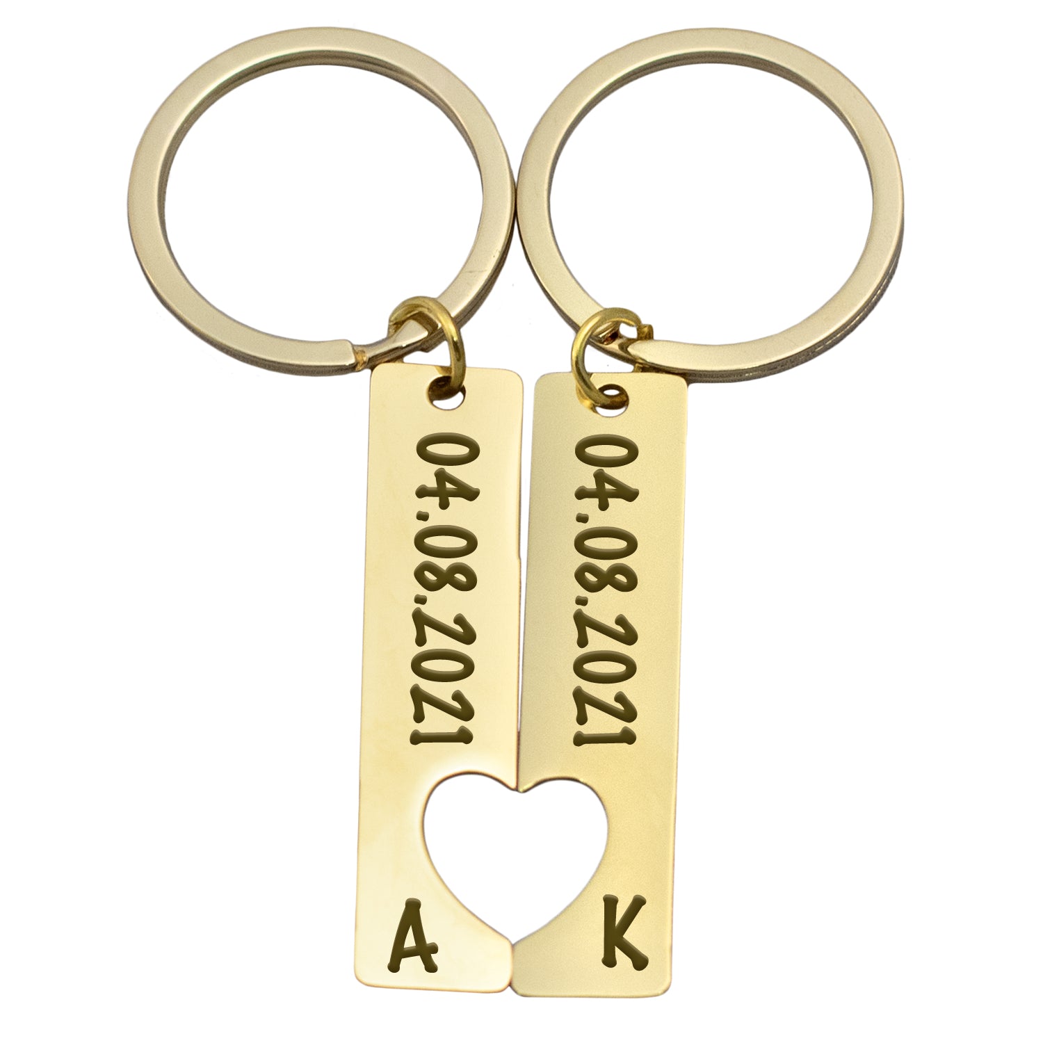 Personalisierter Schlüsselanhänger für Paare