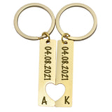 Personalisierter Schlüsselanhänger für Paare