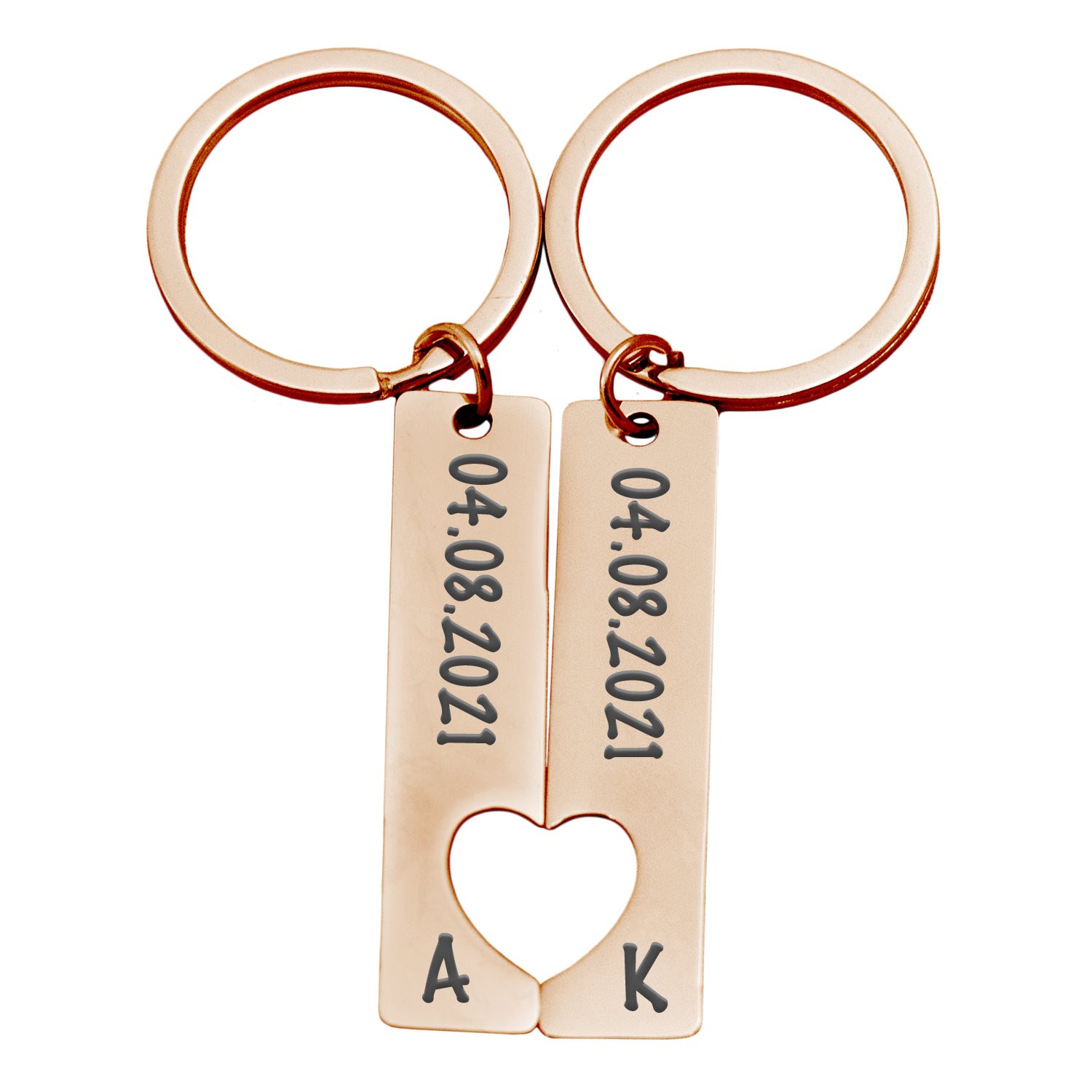 Personalisierter Schlüsselanhänger für Paare