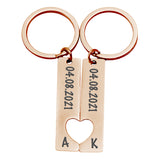 Personalisierter Schlüsselanhänger für Paare