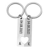 Personalisierter Schlüsselanhänger für Paare