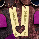 Personalisierter Schlüsselanhänger für Paare