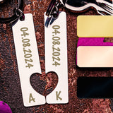 Personalisierter Schlüsselanhänger für Paare