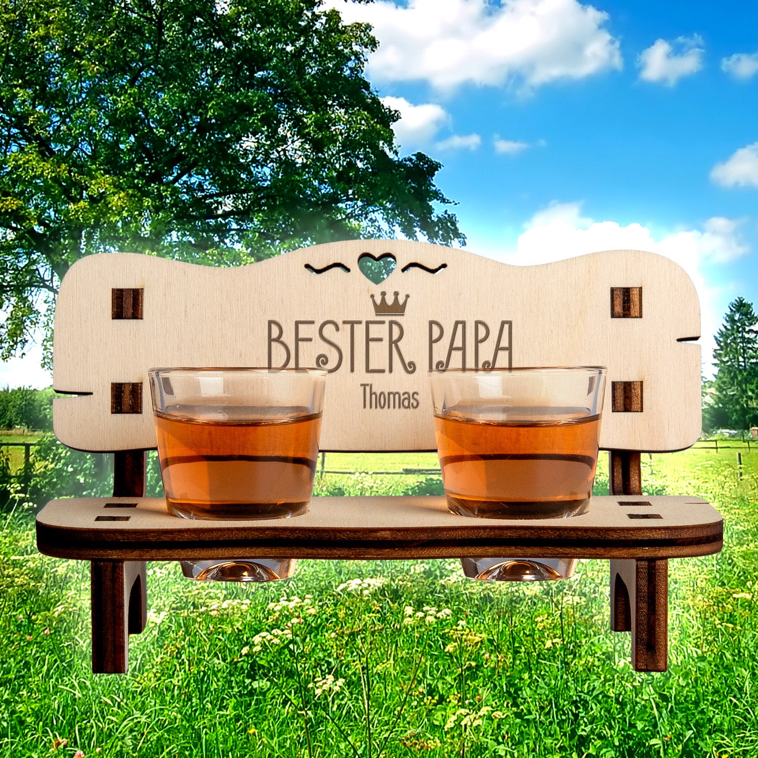 Schnapsbank - Bester Papa mit Personalisierung