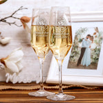 Sektglas Set - Rosenhochzeit Rosen